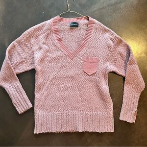 Wool sweater- LAND of distraction- wool medium pink sweater, oversized, cozy